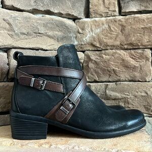 Bussola Alessia Ankle Boots / Black &‎ Brown / SZ 38 or 7.5-8
